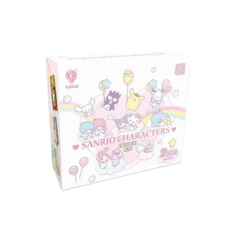 KB Официальный Новый набор Sanrio Family Time Capsule Подарочный набор Коллекционные карточки My Melody Kuromi Карточки Аниме-товары Праздничные подарки