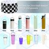 Silicone Cup Cover for Hydro Flask for Simple Modern Tumbler Checkered Pattern Protective Boot Accessory 12oz-40oz BPA-Free Boot Cover for Outdoor