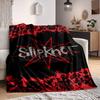 1 шт. Плед с цифровой печатью, мягкий и удобный, с символикой группы Slipknot. Всесезонный, многоцелевой, вязаное полотно. Для кровати, офиса, дивана, домашнего декора.