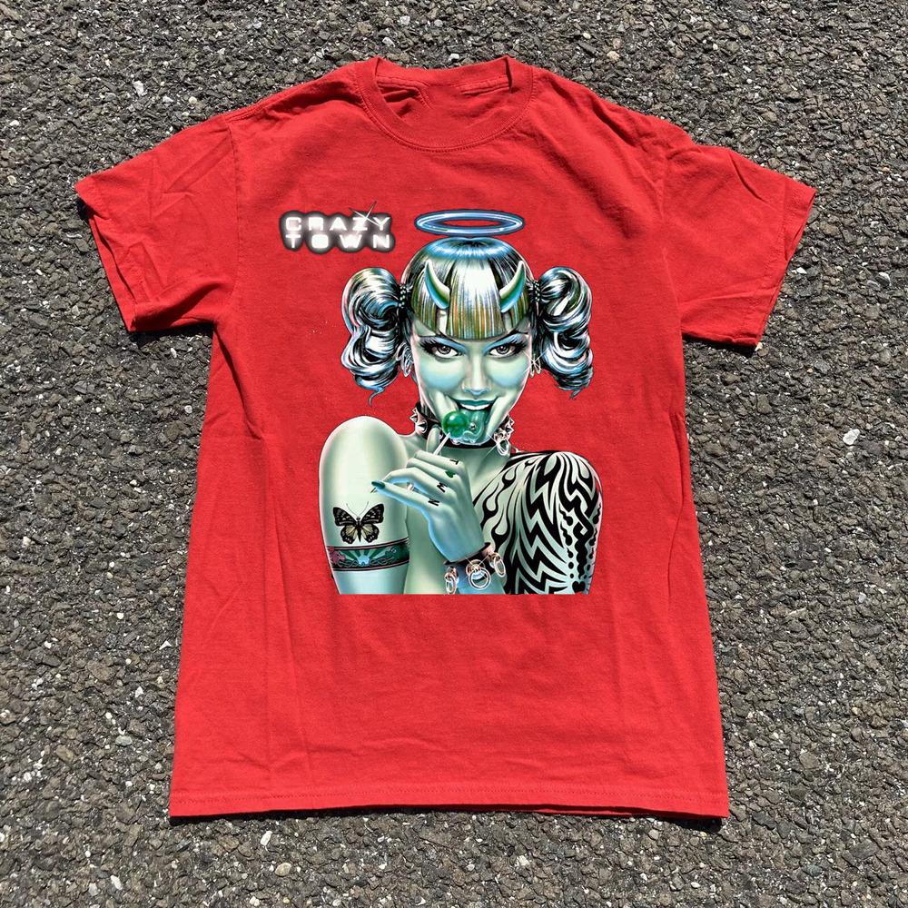 Новый подарок для фанатов группы Crazy Town S-5XL Красная футболка S5469 Унисекс футболка