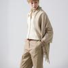 ABRAHAM MOON Merino Wool Shawl 70cm - Beige