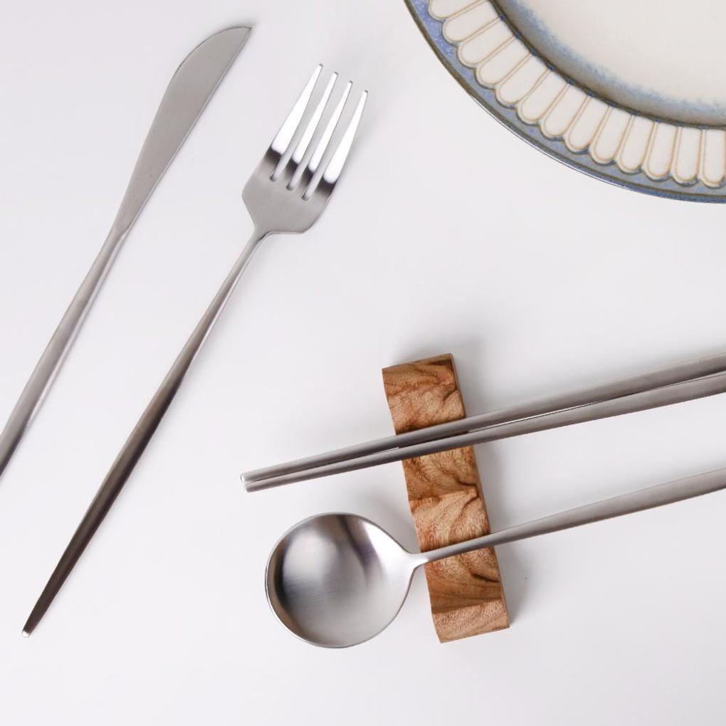 Avella Премиум Глянцевый и Матовый Серебряный Столовый Нож