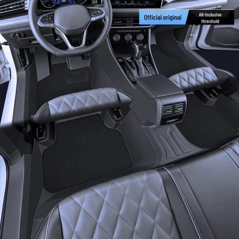 Geely Galaxy A7 Полный комплект ковриков для пола из ТПЭ с накладками на пороги - 26 Ковриков для ног нового дизайна