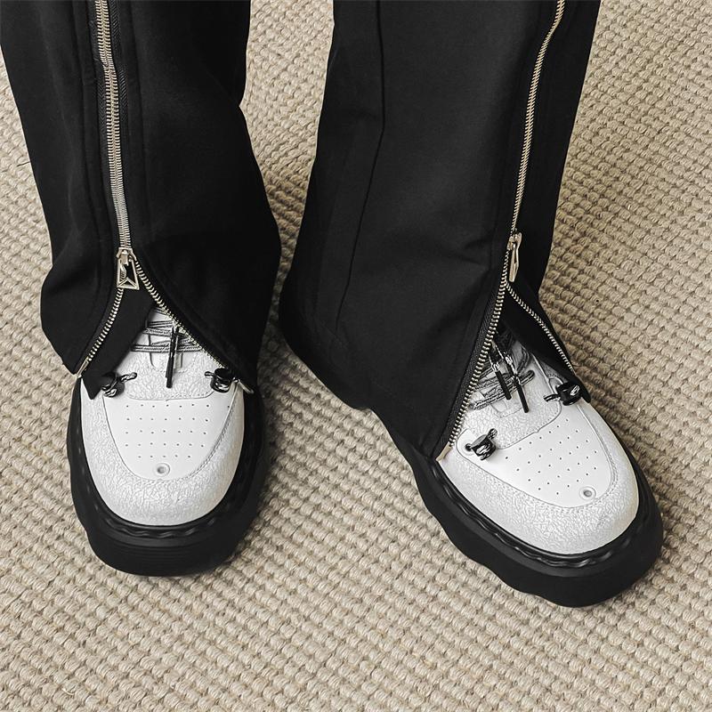 Повседневная мужская обувь на толстой подошве НОВИНКА Модные и универсальные стили Уличная обувь для ходьбы белая красивая молодежная обувь на каждый день Горячая