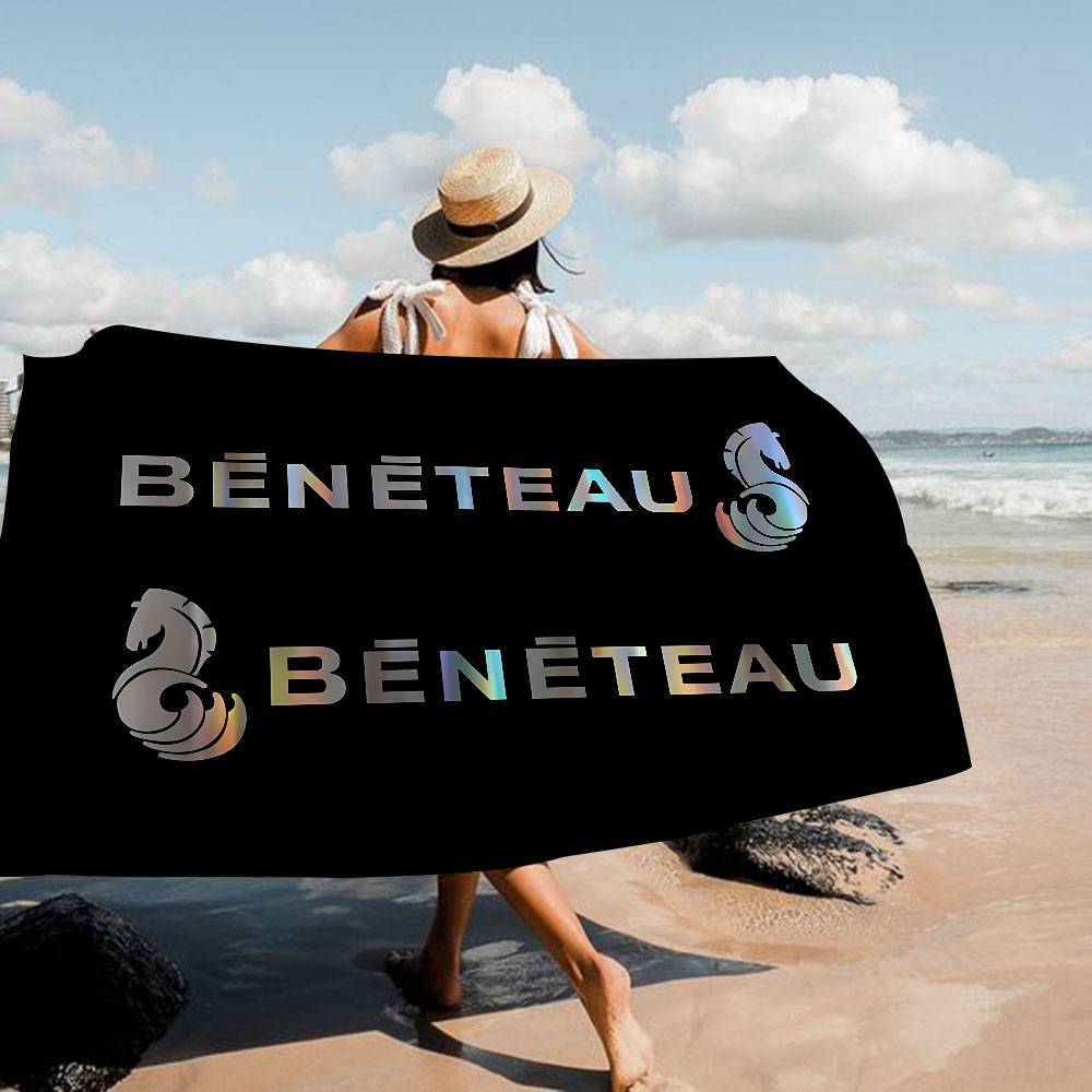 B-BENETEAU Логотип Микрофибра Печатное Пляжное Полотенце Альпинизм Йога Пляж Плавание Бег Впитывающее Мягкое Полотенце