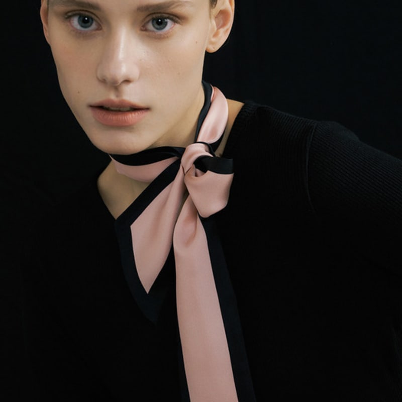 AVVINA PELLE Длинный шелковый шарф-твилли (7 цветов)