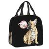 Французский бульдог Bubblegum изолированный ланч-бокс для женщин многоразовый охладитель термоконтейнер для еды работа школа путешествия пикник сумка