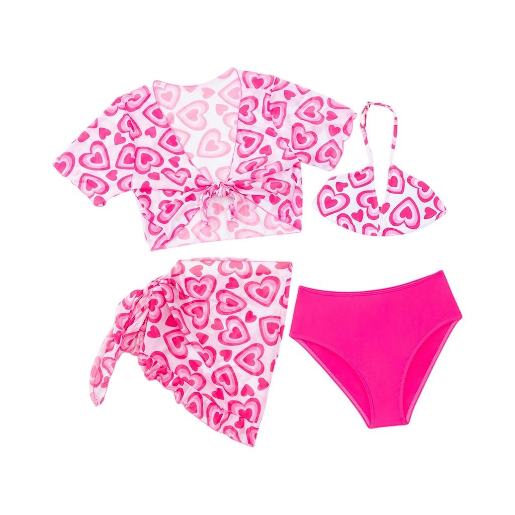 Летний слитный купальник для девочек - Купальники