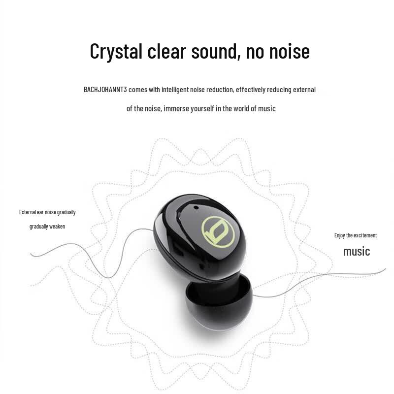 Bach Johann T3 Полностью беспроводные внутриканальные Bluetooth-наушники