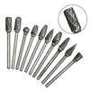 Carbide Burr Set for Dremel Rotary Tool Rasp Bits Wood Carving Accessories Attachments Cutting Burrs Grinding Engraving Porting