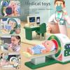 Kids Doctor Kit with Real CT Machine Stethoscope Medical Tools Educational Role Playing Toy Set for Boys Girls 3-6