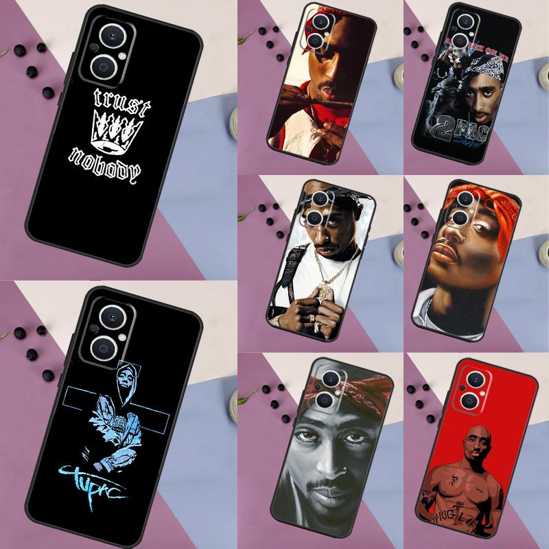 Rapper 2pac Singer Tupac Phone Case For OPPO Reno 11 F 13 12 F 8T 7 8 10 Pro OPPO Find X8 X6 Pro X3 X5 Lite Cover