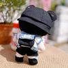 niannyyhouse 20cm Plush Clothes Parkour Bear Set Hat Jacket Shorts Vest Shoes Backpack Cotton Doll Dress Up Doll Accessories (20cm)