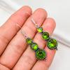 Серьги с драгоценными камнями из перидота, серьги из чистого серебра 925 пробы, серьги ручной работы с камнями по дате рождения, подарок для него