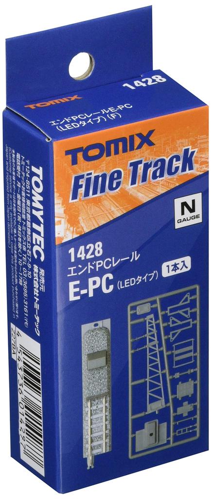 TOMIX N Gauge End PC Rail LED Type 1428 Железнодорожные принадлежности для моделей E-PC (F)