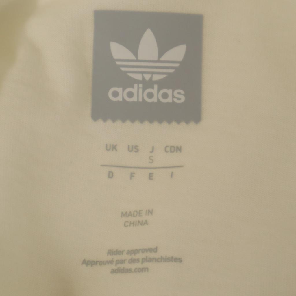 Adidas Originals Skateboarding Yaia Trefoil Logo Short Sleeve T-shirt S Men's Used