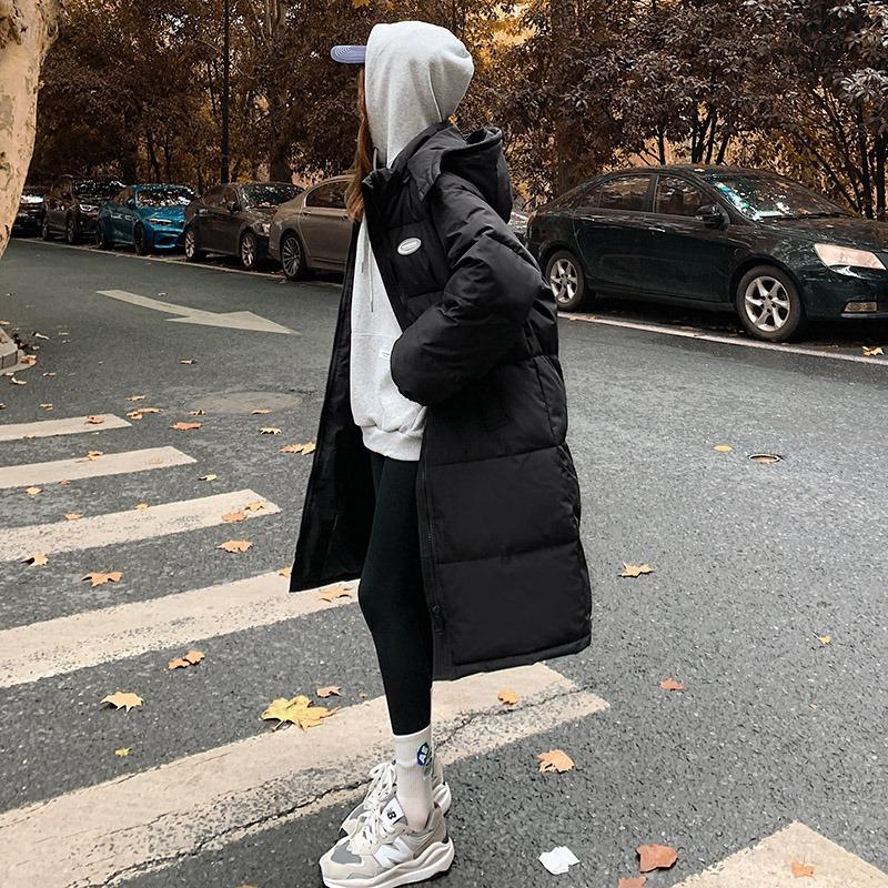 Новая женская куртка с пуховым наполнителем, средней длины и маленькая, утолщенная куртка с хлопковой подкладкой, зимнее пальто