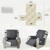 Non Slip Cover Waterproof Recliner Chair Cover for Recliner Chair with Pocket Reclining Chair Armchair Protector Cover