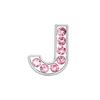 104pcs A-Z 8mm Pink Full Rhinestone Slide Letters For Bracelet Making Alphabet DIY Wristband Pet Collar Keychain Jewelry Women