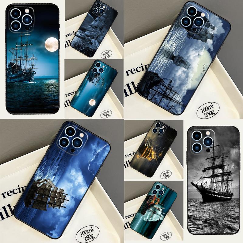 Старый корабль в морскую лунную ночь Чехол для Honor Magic 7 5 6 Lite 8 Pro 200 400 50 70 90 X8c X8b X9a X9b X9c X9d Win RT Чехол