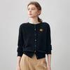 Komonboka Women's Cashmere Cardigan with Colorful Buttons
