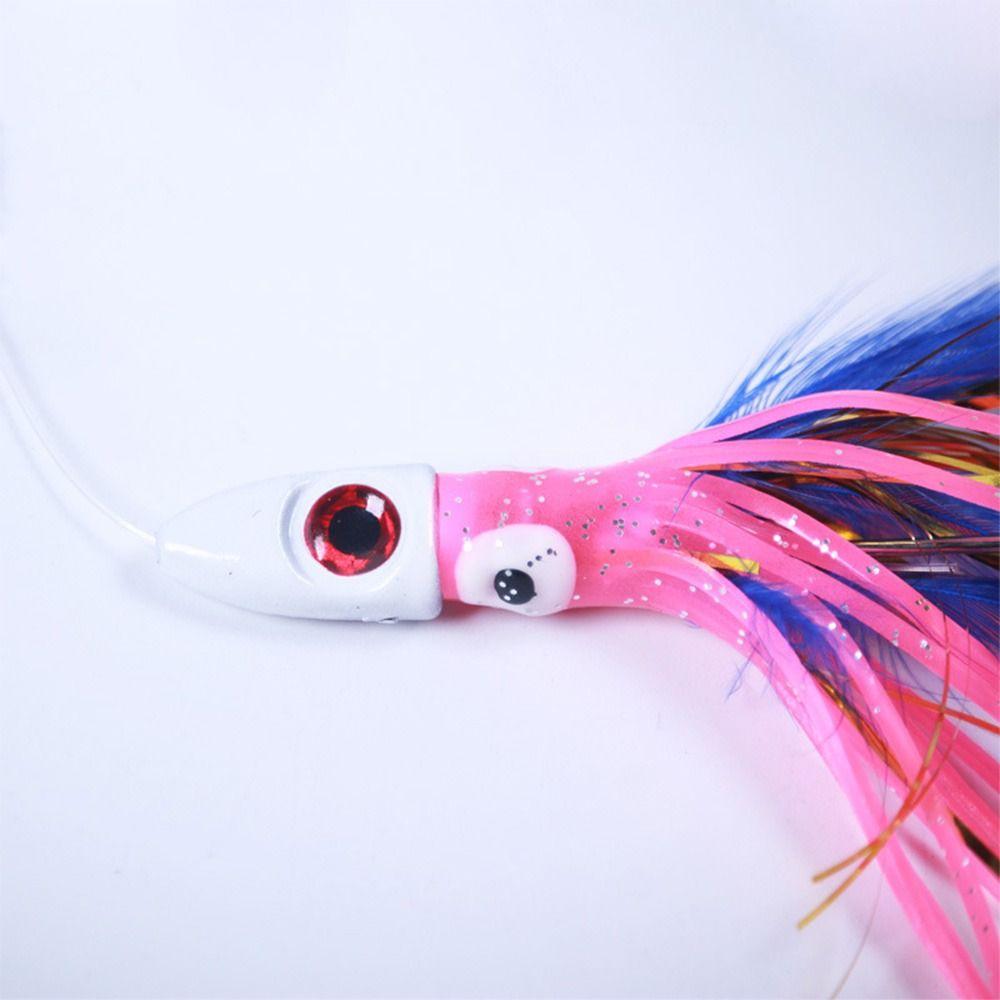 3cm 17g Artificial Soft Silicone Fishing Tackle Saltwater Octopus Bait Squid Skirt Lure long tail