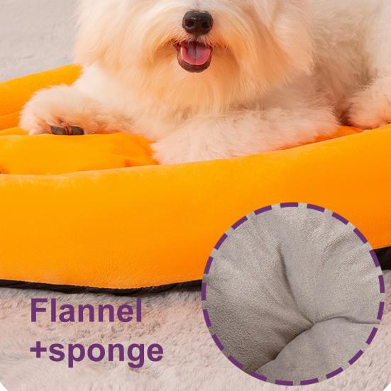 Кровать для кошек Баклажан Форма овоща Диван для питомца со съемной подушкой Поддержка суставов Милая кровать для питомца для кошек, маленьких собак, котят