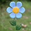 3Pcs Handmade Flower Garden Stake Ornaments Cartoon Metal Flower Ornament  Garden