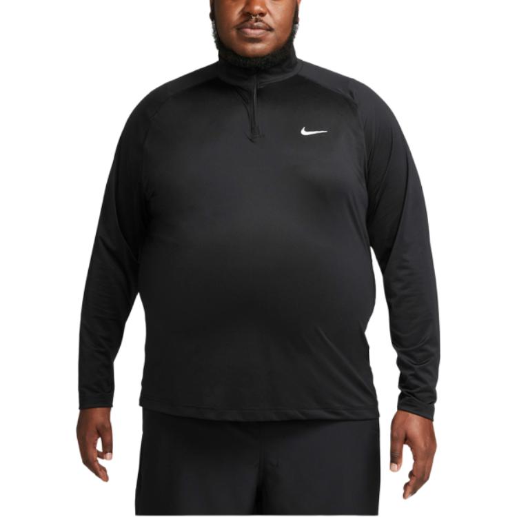 Nike Готовая футболка с длинным рукавом Dri-FIT однотонная быстросохнущая мужская верхняя одежда Черная DV9811-010