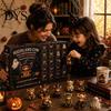 Halloween Countdown Gift Box Highland Cow Advent Calendar, 24 Days Desk Decorations with 24Pcs Figurines, Spooky 2026 Calendar