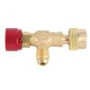1/4''‑5/16'' Brass  Control Valve for Refrigerant Charging Hose R410A Brass  Control Valve Valve  Control Valve