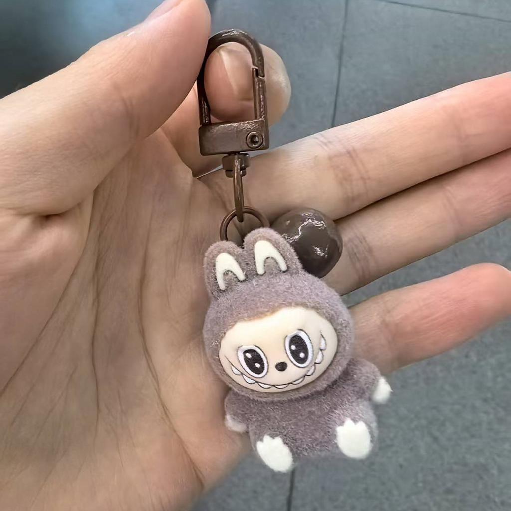 1 Labubu Bunny Keychain, Small Figurine, Bag Decoration, Creative Pocket Pendant