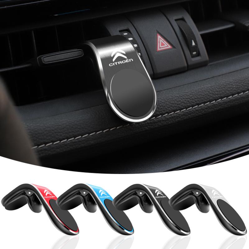 Car Metal Magnet Phone Holder Car Interior Accessories For Citroen C4 C3 C2 C1 C5 DS3 Berlingo Xsara Grand Picasso headrest ajy256