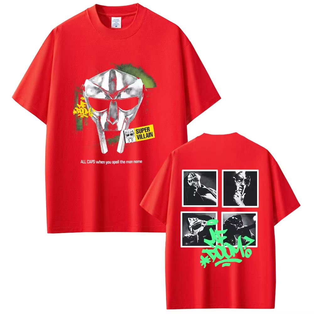 Рэпер Mf Doom Madvillainy The Illest Villain Графические футболки Мужские Женские Хип-Хоп Оверсайз Футболка Мужская Высококачественные Хлопковые Футболки