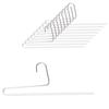 MAWA Pants Set of Steel with Special Plastic Made in Germany Hangers, Single, 10, White, Coating,