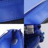 CELINE Trio Small Shoulder Bag Blue lambskin Women Used