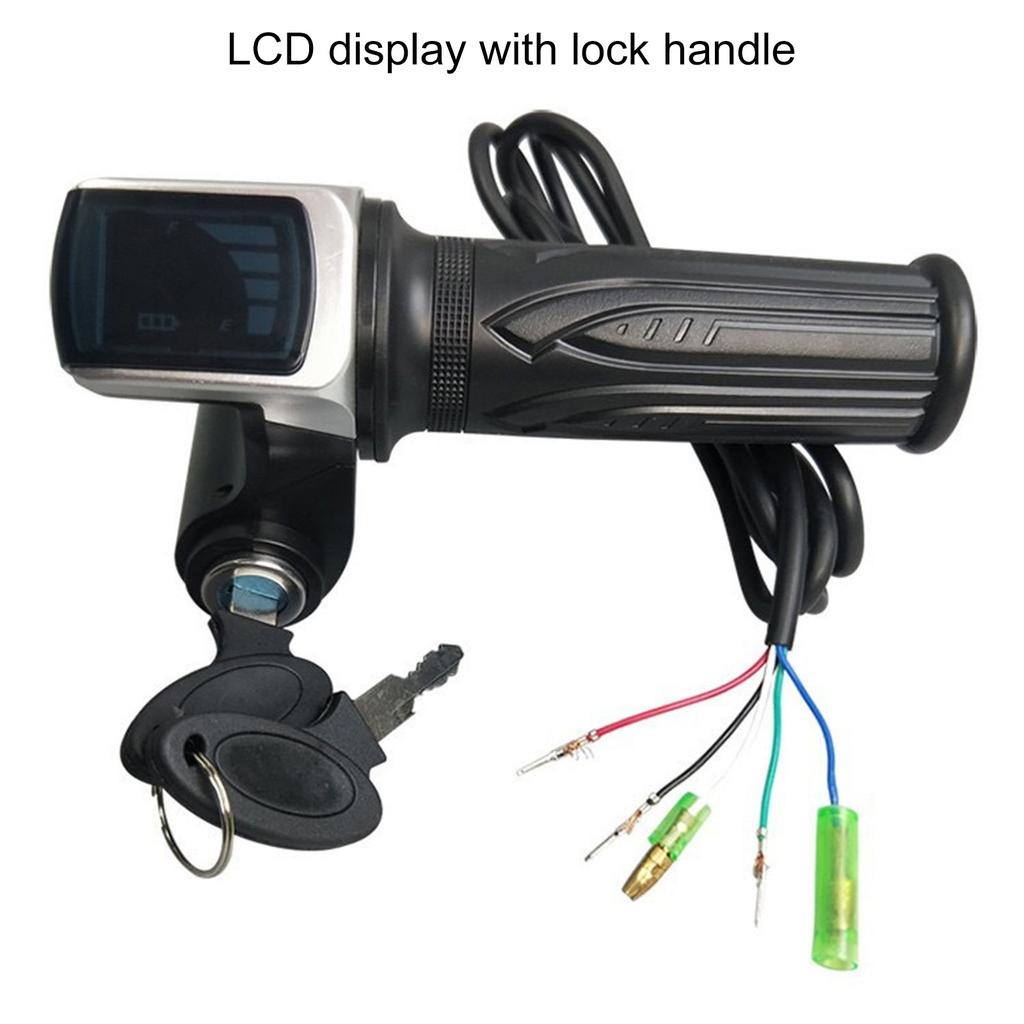 Electric Bike Throttle Grip Half Twist Accelerator Handle Comfortable Throttle for Commuting and Leisures