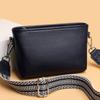 Luxury Solid Color Leather Women's Bags Cowhide Shoulder Messenger Bag Genuine Leather Feminine Ladies Bag