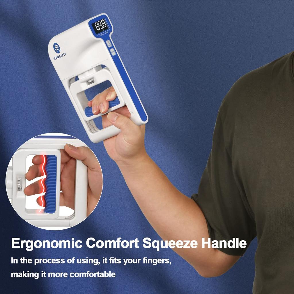 Digital Grip Strength Meter High Accuracy Genuine Grip Width Adjustable 0-120kg Grip Strength Measurement Digital Hand Grip Meter with Record Update