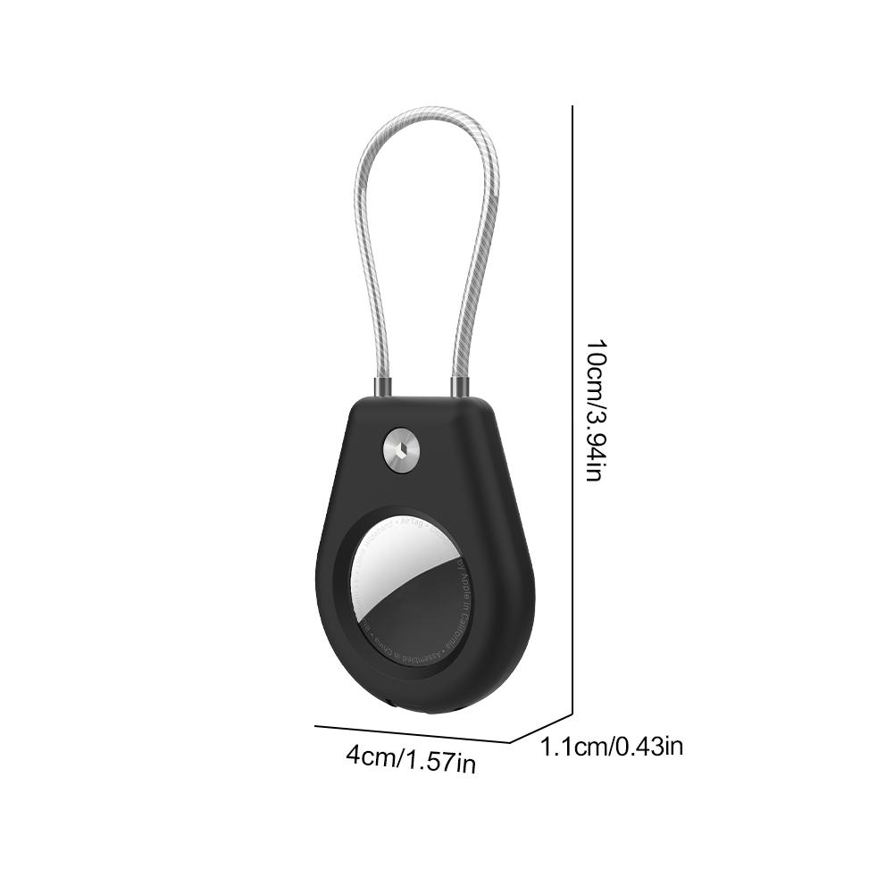 For Apple Airtags Holder Case Waterproof Keychain Holder Case Full Cover Dog Tracker Locator Device for Pet Key Luggage Backpack