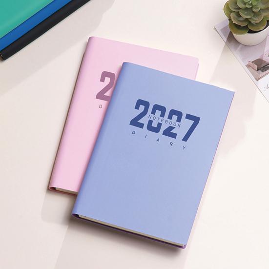 Ежедневник в твердом переплете для бизнеса 2027 A5, Планировщик на 365 дней, Блокнот для управления временем, Книга для записи достижений, Работа, Учеба, Имитация