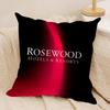 Классический бренд RRosewood Чехол для подушки HHotel Короткий плюш Двусторонний принт Квадратные декоративные наволочки для подушек Диван Домашний декор