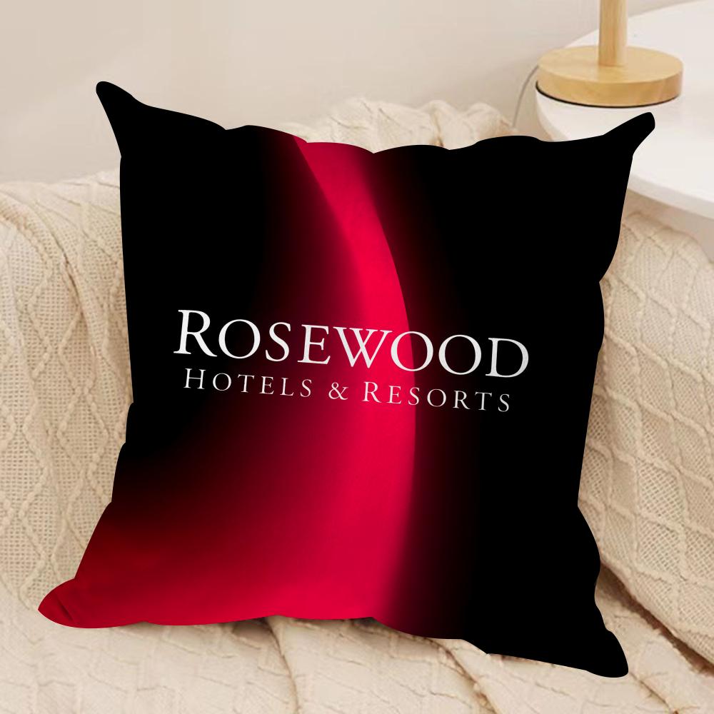 Классический бренд RRosewood Чехол для подушки HHotel Короткий плюш Двусторонний принт Квадратные декоративные наволочки для подушек Диван Домашний декор