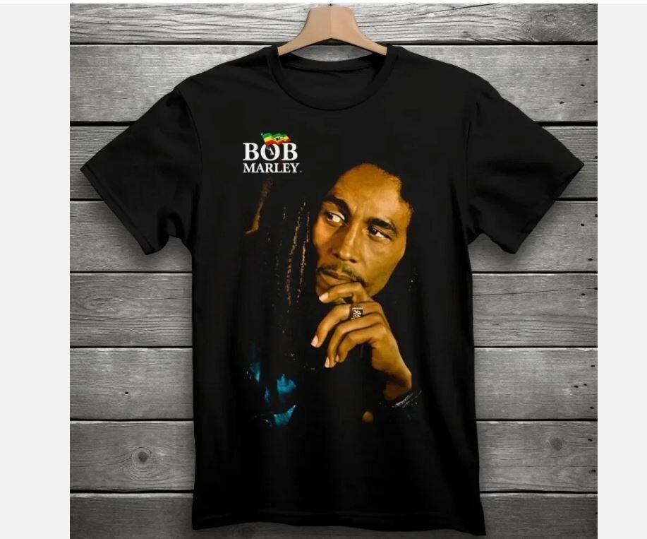 Футболка Bob Marley, Свитшот One Love Унисекс, Футболка в стиле регги, Унисекс футболка с изображением ямайской музыкальной легенды