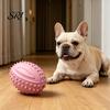 Bite-resistant Toy Dog Teething Toys with Spike Teeth Cleaning Ball Bite-Resistant Rugby Chew Interactive Sound for Small Medium Large Dogs