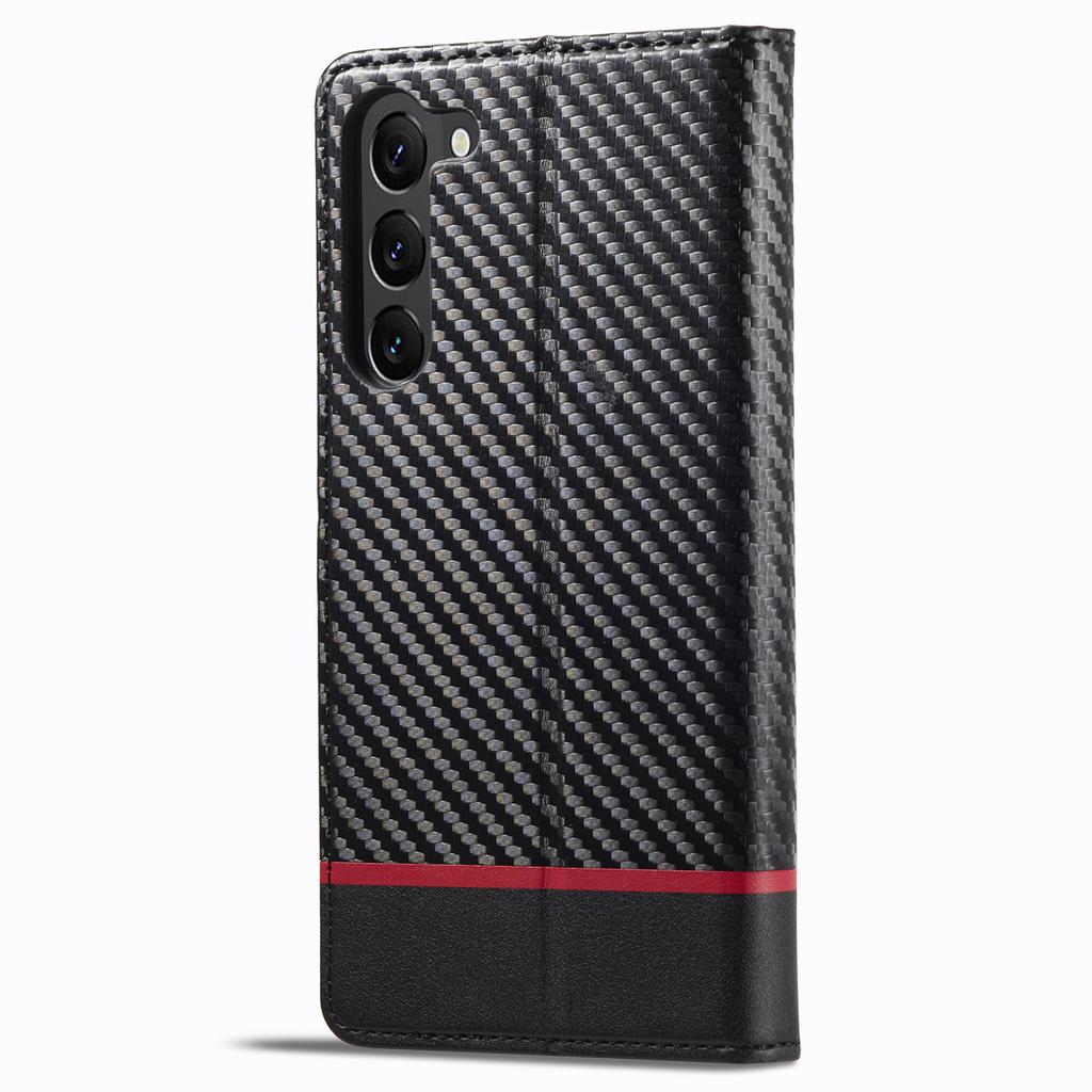 LC.IMEEKE Для Samsung Galaxy S24 Чехол ТПУ+ПУ Кожа Противоударный Чехол-кошелек для Смартфона