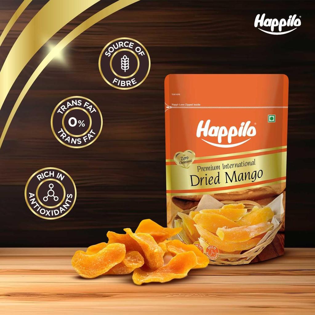Сушеное манго (200 г), Premium International Dried Mango,  Happilo