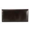 Used Bill Compartment Leather Dark Crown Bifold Wallet