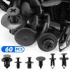 60pcs/set Auto Bumper Fastener Car Door Fender Rivet Fastener For Seat Leon Ford Focus 1 2 Fiesta Kuga Ranger Ecosport