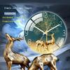 Digital Wall Clock with Low Noise, 30cm/12inch Deer Wall Clock Quartz Clock Quiet Silent Simple Clock for Home Decor Children Room